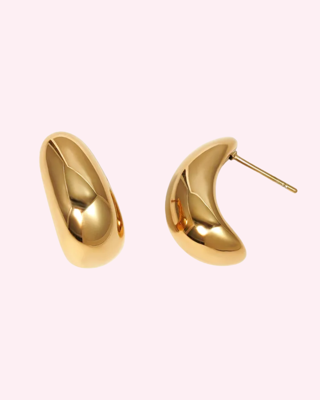 Boucles d'Oreilles Gouttes Sculpturales