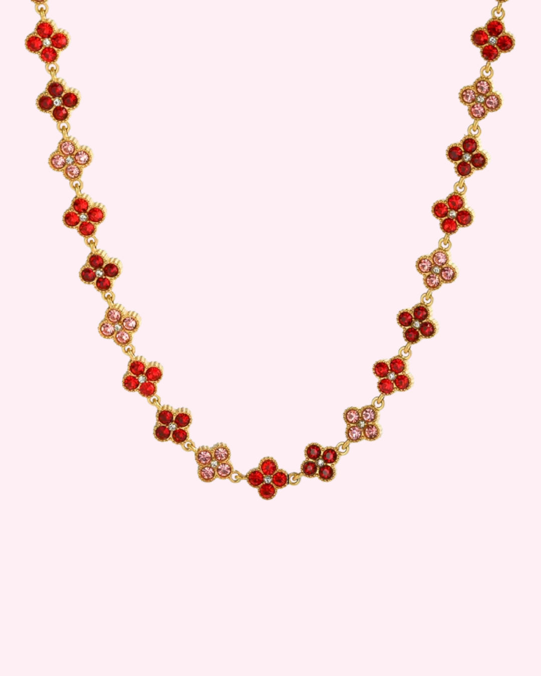 Collier Princesse Rose Rouge